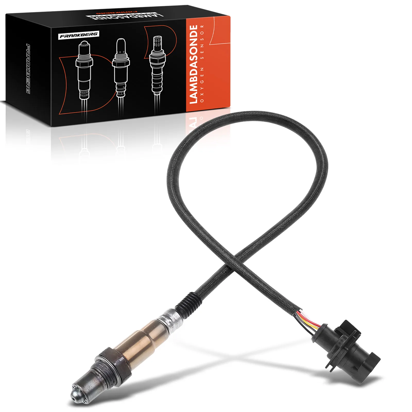 Frankberg 1x Lambdasonde Controlesonde vóór katalysator voor Jaguar F-Type Convertible + Coupe XE XF X250 XJ 3.0L 5.0L 17062C2D39892