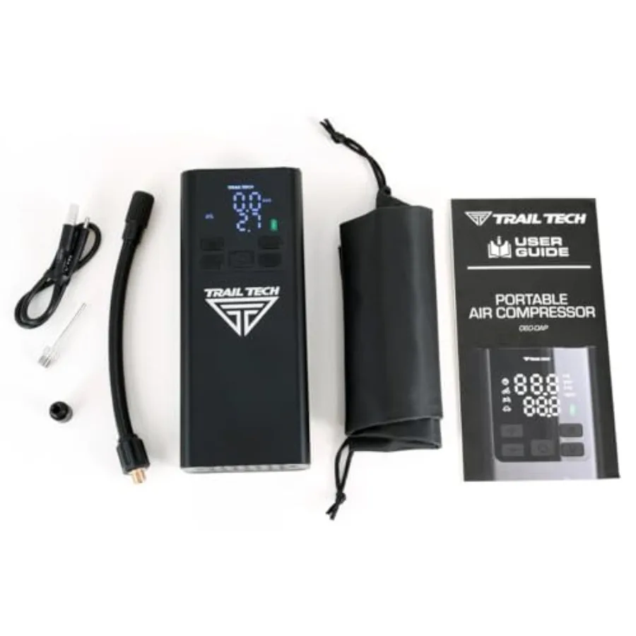Portable Air Compressor for Inflating Tires Sports Equipment and Outdoor Gear Compact Design with High-Pressure Output and Buil