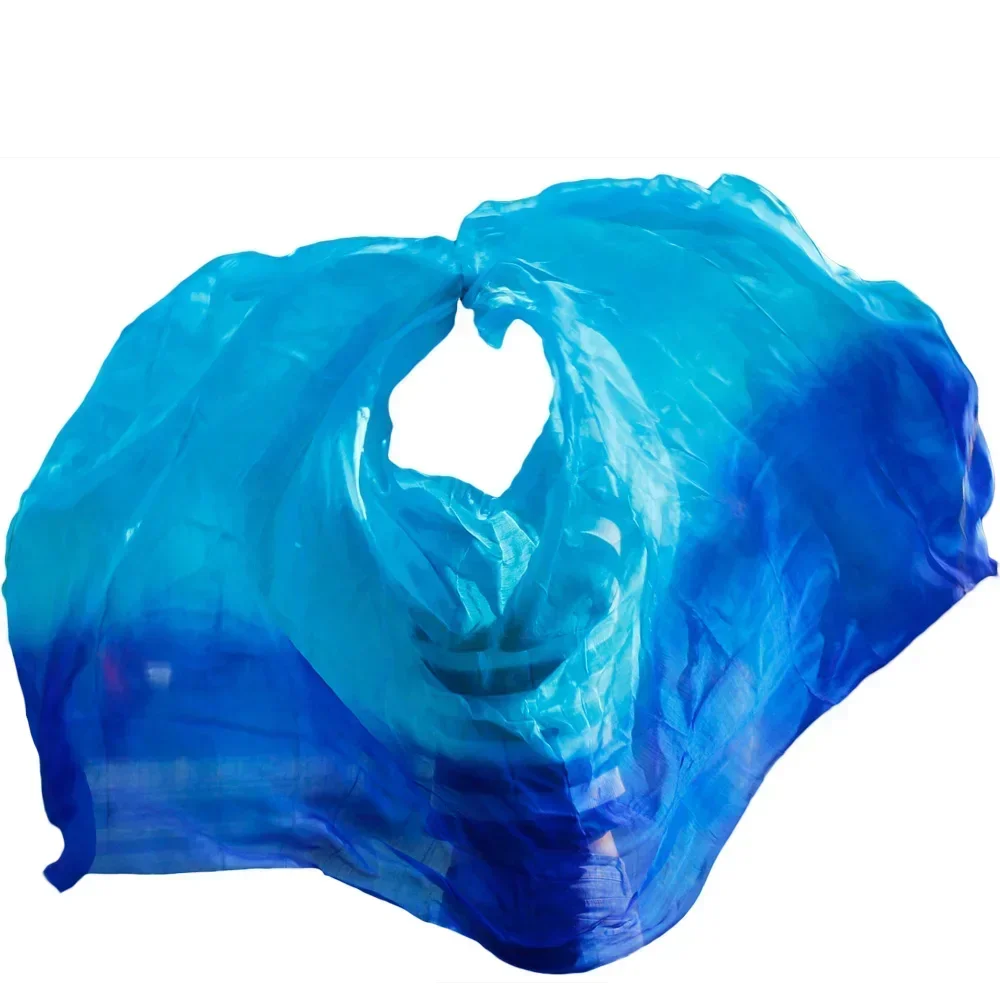 high quality dance veils women's sexy Scarf gradient 100% silk belly dance veil size and mix color Can be customized