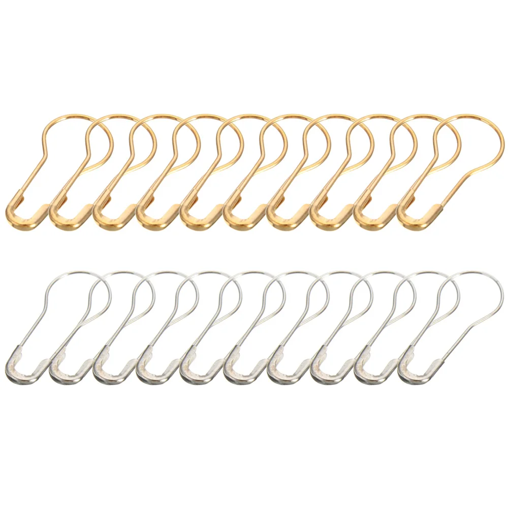 

1000Pcs Safety Pins Metal Colors 21Mm Sturdy DIY Craft Making Sewing Dressmaking Gourd Bulb Pins Bulb Pin