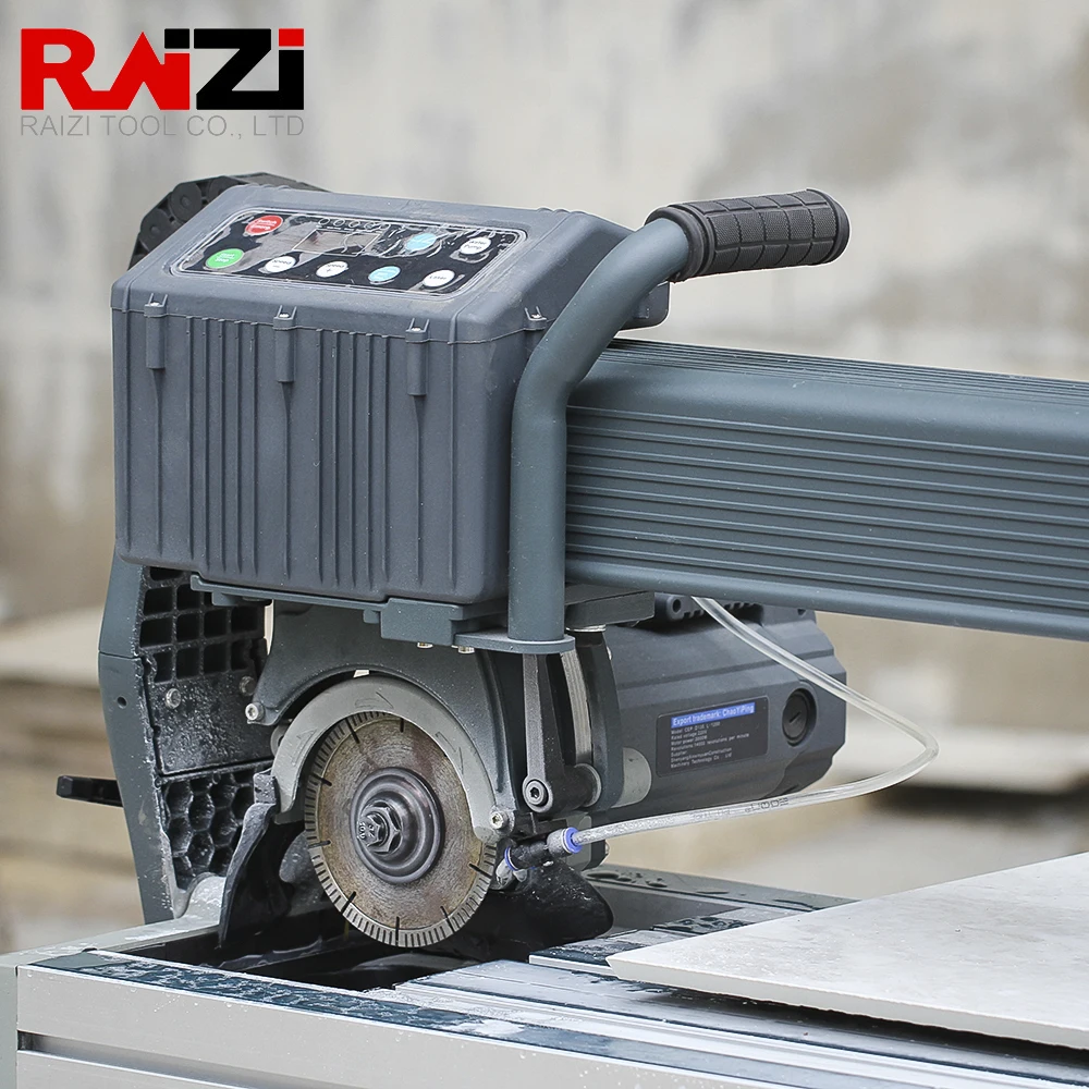 Macchina per smusso da taglio portatile Raizi da 1800mm con guida su rotaia per pietra di piastrelle di ceramica di porcellana di grande formato