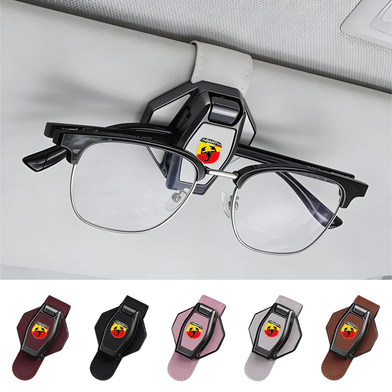 Car headrests, magnetic leather eyeglass holders, ticket holders, etc for abarth 695 595 500 competizione 124 Spider PUNTO