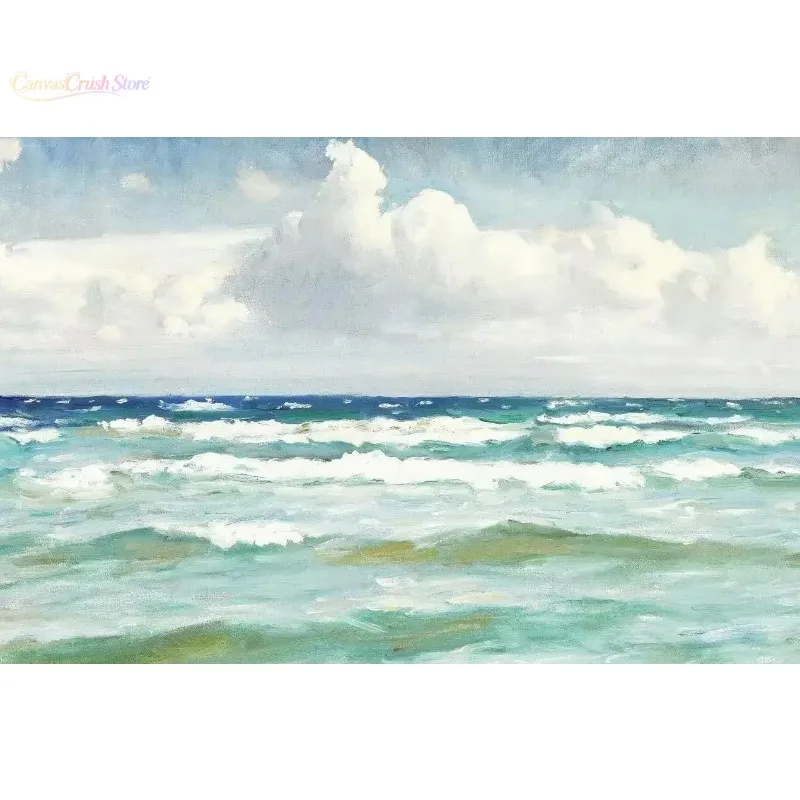 Classic Sunlight Beach Natural Landscape Canvas Print Sea Scenery Posters Art Wall Picture for Modern Living Room Gallery 2026