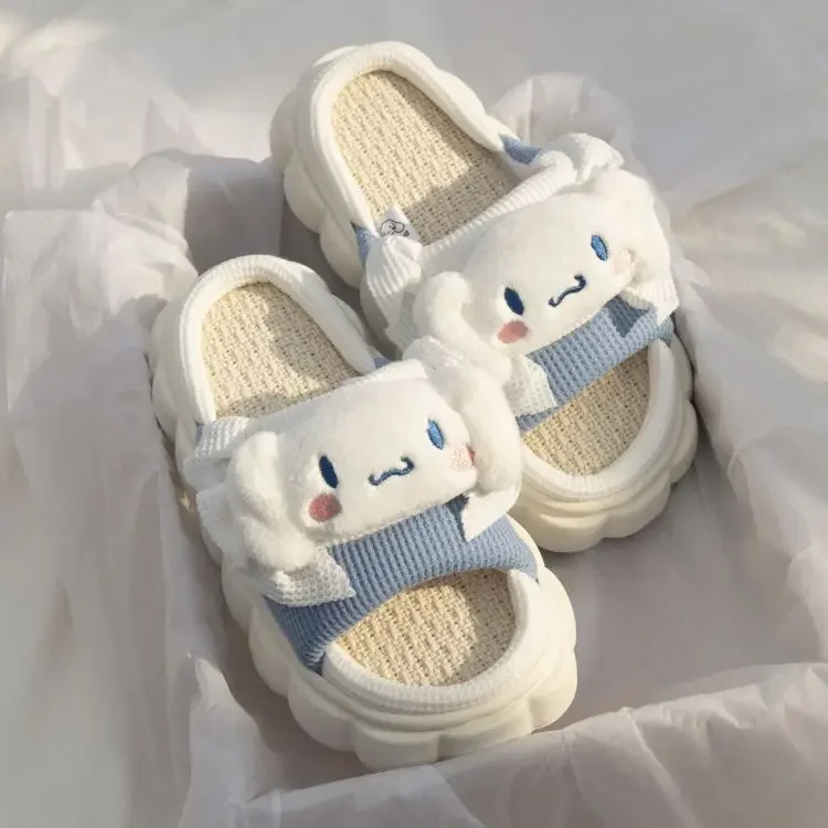 Kawaii Cinnamoroll Hello Kitty Kuromi Sanrio Home Slippers Women\'s Fashion Sandals Cartoon Comfortable Breathable Shoes Gift