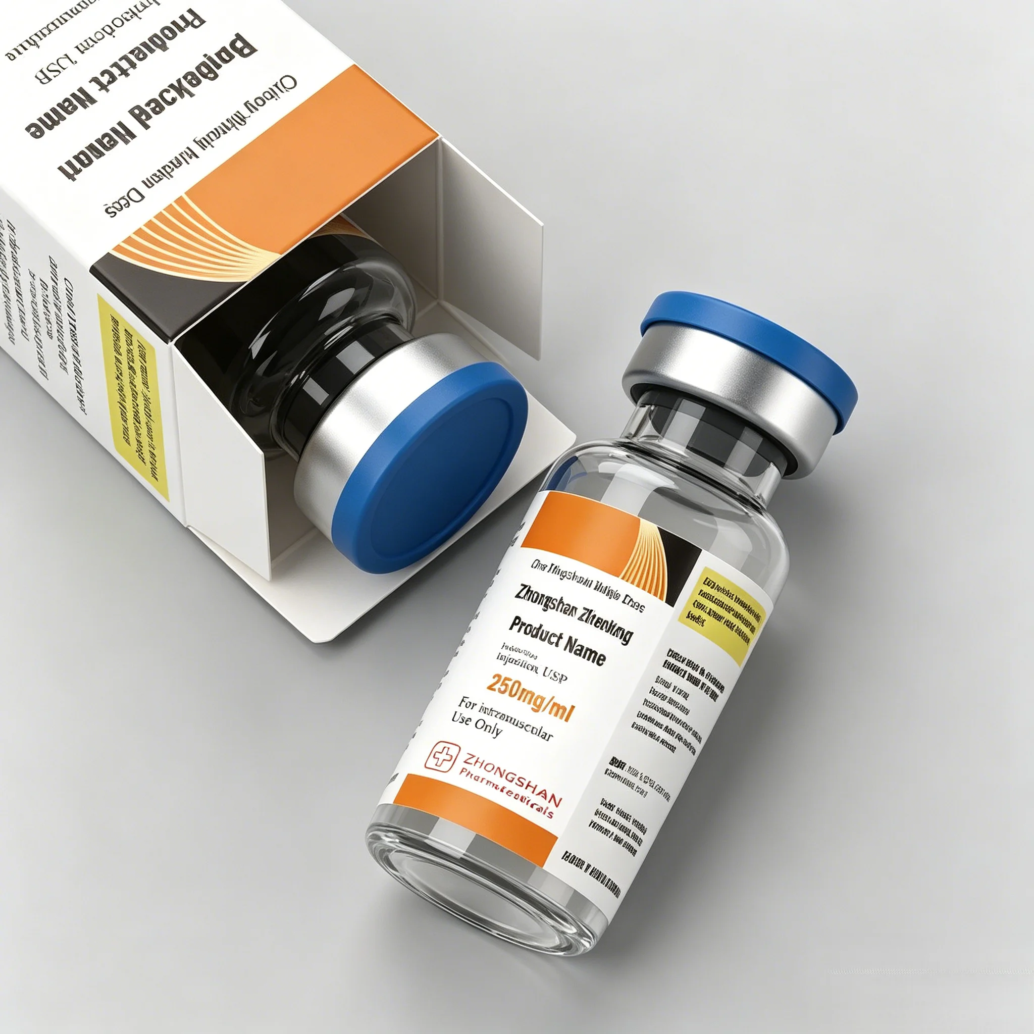 Custom Boxes & Scratch Resistant Vinyl Stickers,Matching Accessories for 3ml 5ml 10ml Peptide Vials - Detail 1