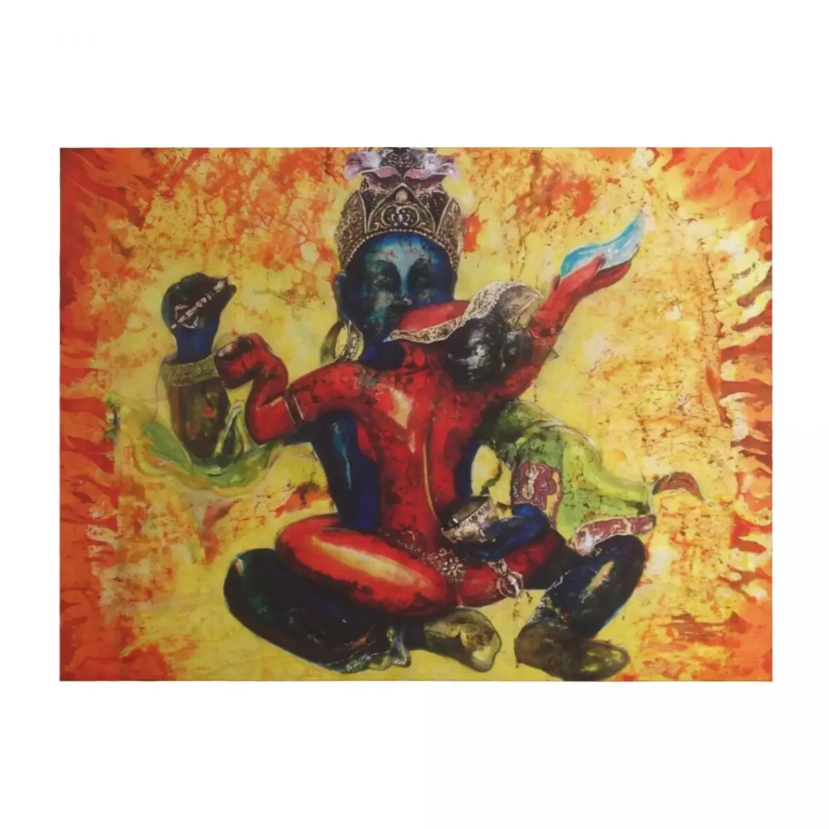 

Chakrasamvara and Vajravahi Throw Blanket Sofas for sofa Luxury Camping Blankets