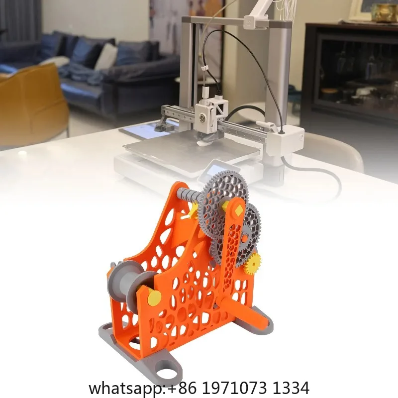 3D Printer Filament Respooler Hand Cranked 1kg Filament Rewinder Detachable Modular Design 3D Printer Spool Rewinder