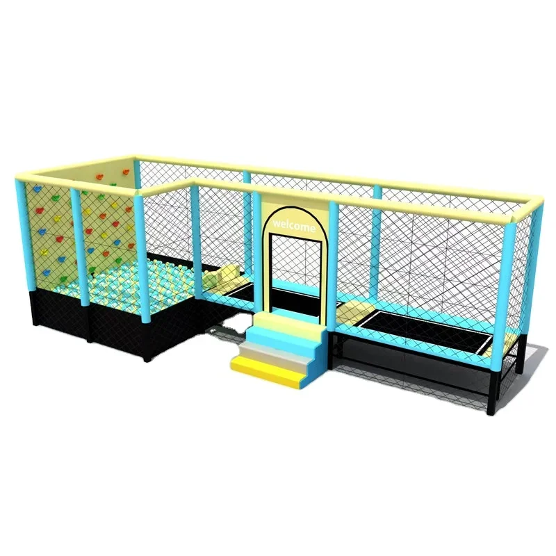 2026Amusement Park Fitness Small Trampoline Square Big Trampolines Adults Trampoline Park Equipment For Kids Jumping