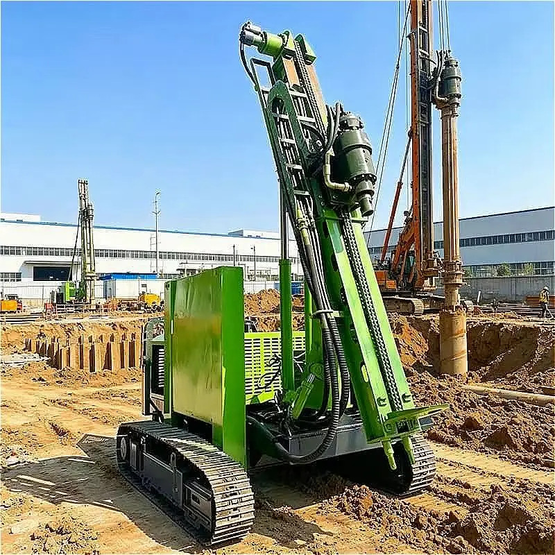 Pile Installation Machine Hydraulic Screw Pile Driver for Solar Ground Mount Customized Drilling Depth 400mm Diameter PV Plant