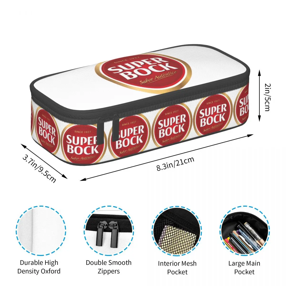 Пенал Super Bock для мальчиков и девочек, школьная коробка для ручек, сумка-карандаш, канцелярские принадлежности, сумка-держатель для ручек