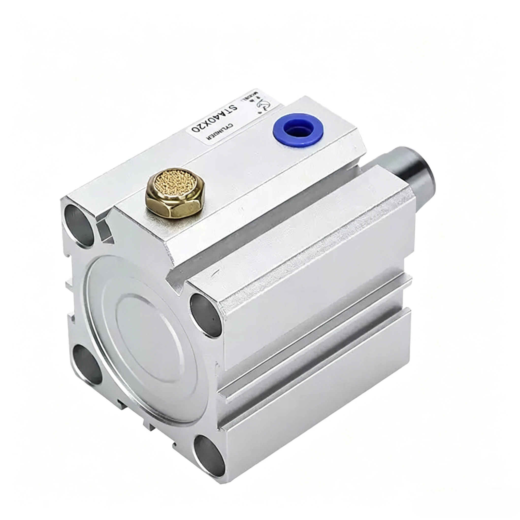 Cylinder 5/10/20/30/40/50/60/70/80/90/100mm Stroke SSA20 25 32 40 50 63 Compact Single-Acting Pneumatic Air