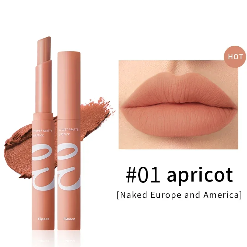 Matte Lippenstift 12 Farben Lippen glasur für Make-up wasserdichte profession elle Make-up tragbare Tönung Lip gloss Flash Kosmetik