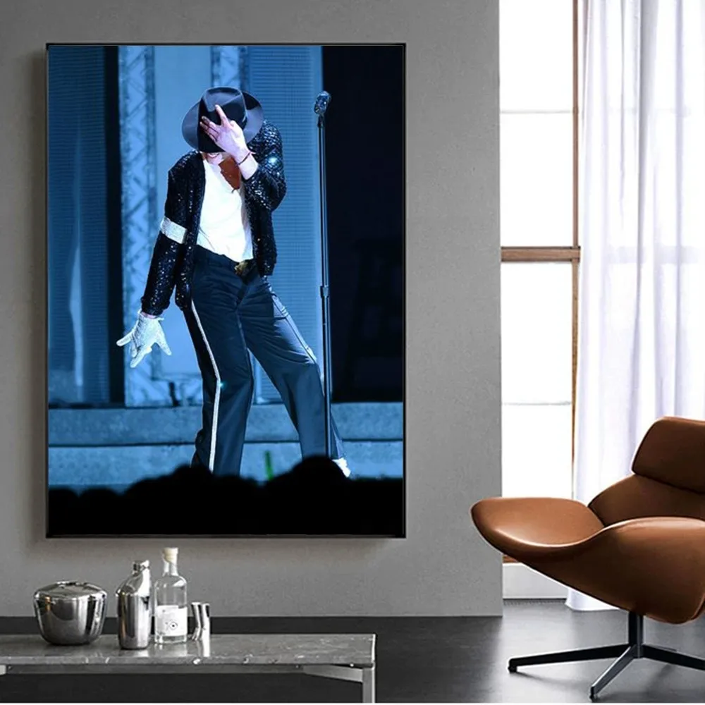 ملصق مايكل جاكسون ، ملصق أنيمي كلاسيكي ، ملصق حائط لغرفة المعيشة ، ديكور بار ، ديكور فني #6