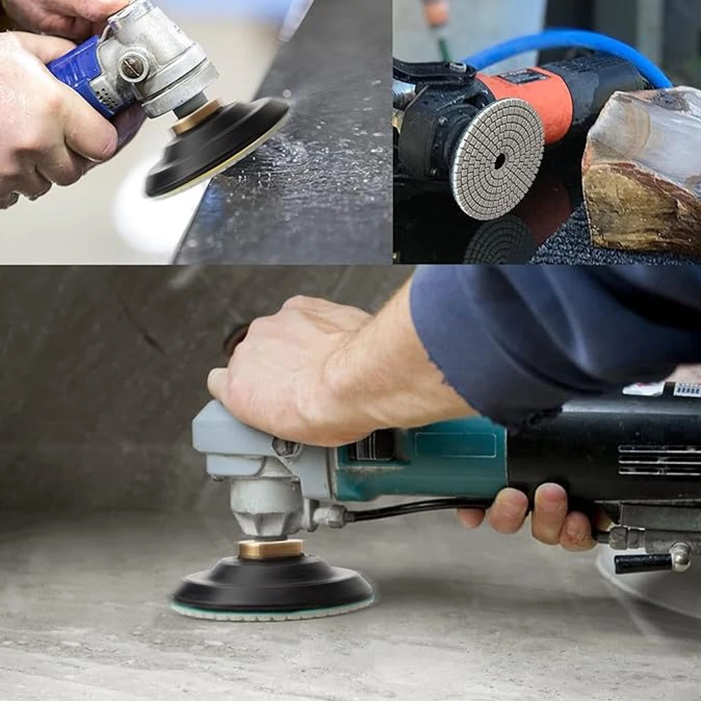 3/4/5/6/7inch M10 M14 Backing Pad Sanding Holder Disc Hook and Loop Polishing Backer Plate Drill Rod for Polisher Grinding Tool