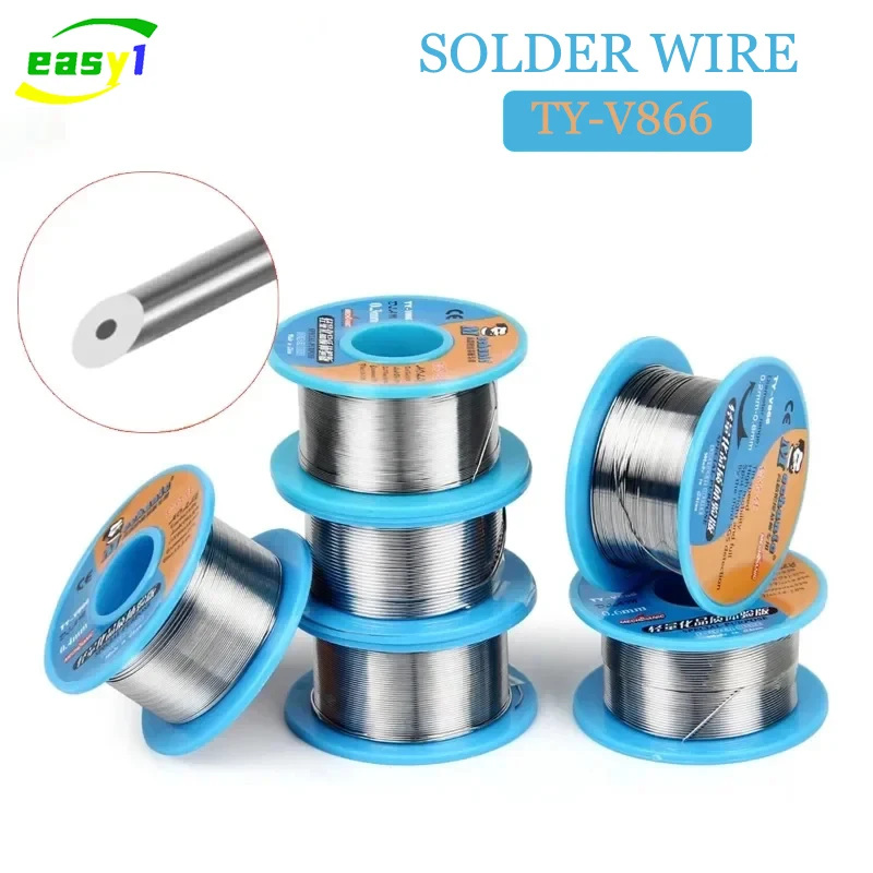 MECHANIC TY-V866 0.2-1.0mm Rosin Core High Purity Solder Wire 183°C for Mobile Phone Motherboard Repair Welding Solder Wire Tool