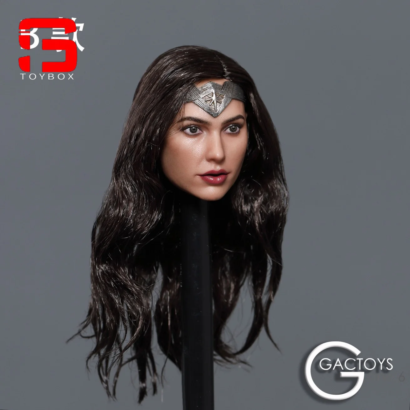 In Stock GACTOYS GC037 1/6 Wonder Girl Head Sculpt Gal Gadot Planted Hair Head Carving Fit 12\'\' Female Action Figure Body