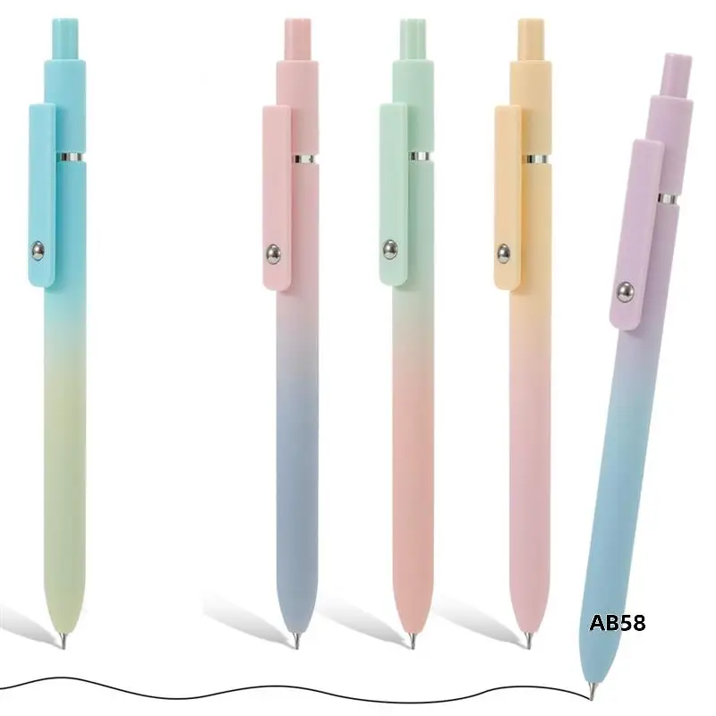 

5Pcs Gel Pens Medium Point 0.7Mm Pen Black Ink Pens Aesthetic School Office Supplies Cute Pens