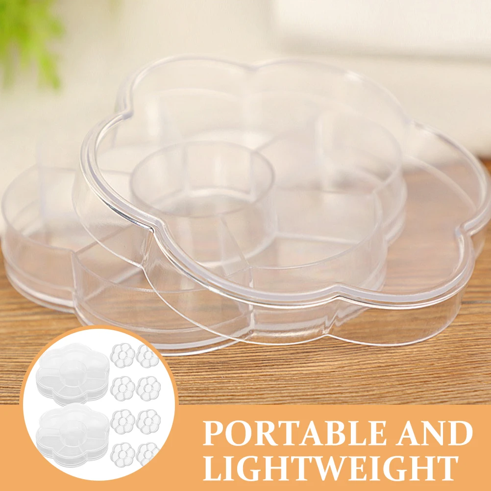 

10pcs Jewelry Storage Box Organizer Earrings Rings Bracelets Lightweight Portable Clear PP Bead Holder Desktop Ornament Nail