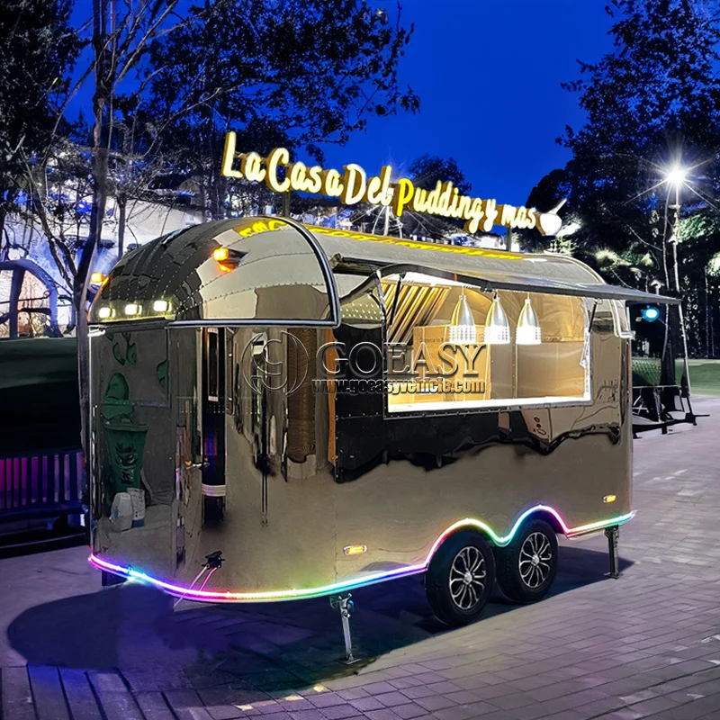 

Coffee Food Truck Hot Dog Carts Mobile Food Trucks for sale Street Electric Snack Vending Equipment Van