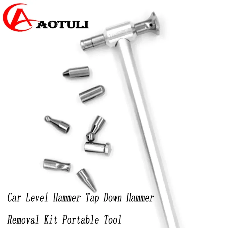 Car Level Hammer Tap Down Hammer Nail Hammer Tools Automobile Bump Paint Dent Repair Removal Kit Portable Tool Replace The Head