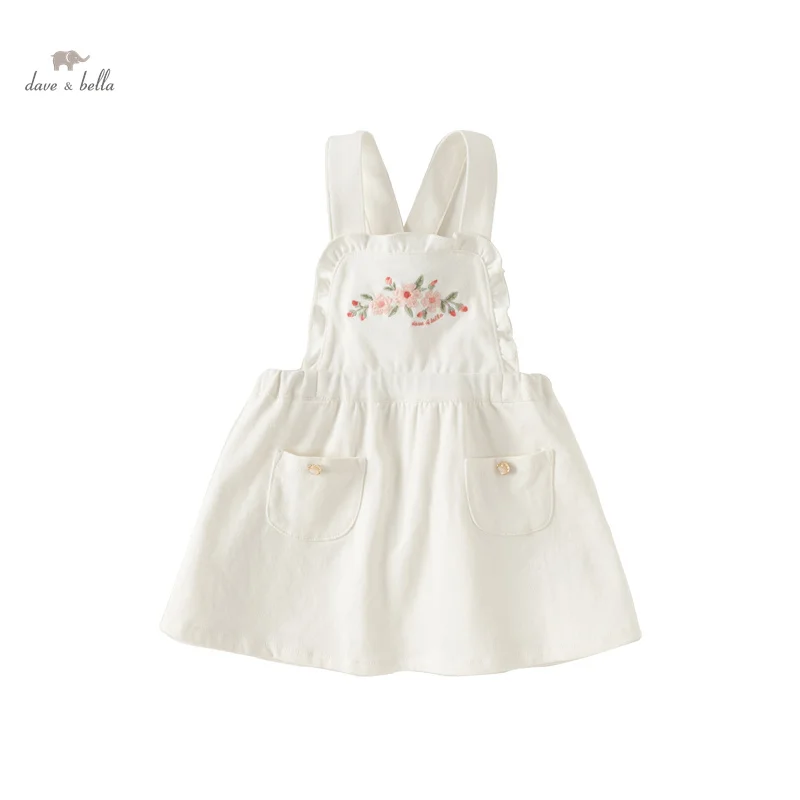 

Dave Bella Dress for Girls Baby Children 2024 New Spring Sweet Gentle Suspender Skirt Fashion Casual Party Outdoor DB1248420