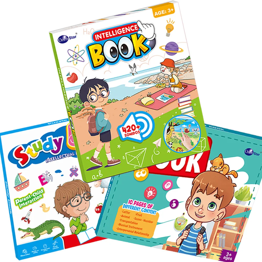 Apprendimento dell'inglese per bambini Suggerimenti per le dita Lettura delle parole infantili Illuminazione Macchina per l'educazione precoce Ascolto e lettura del libro elettronico