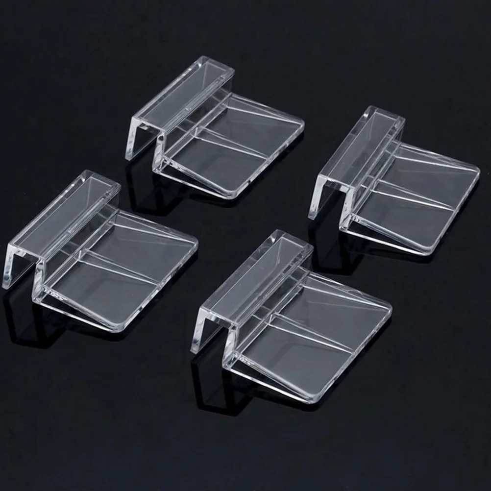 

6Pcs Acrylic Aquarium Fish Tank Glass Cover Clip Support Holder 8mm Easy Install Hold Hose Fish Tank Acrylic Clips