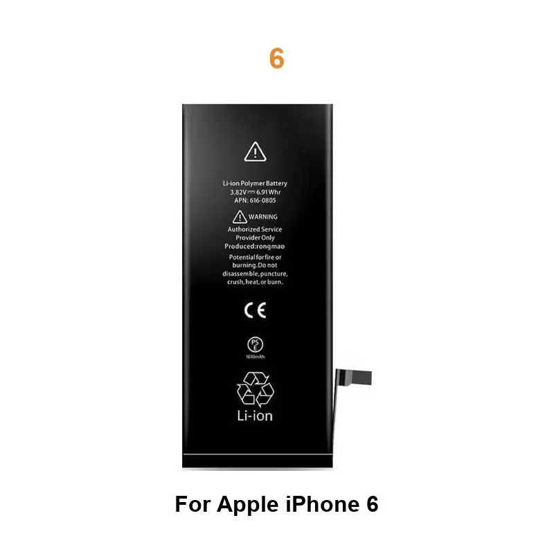 Batterij Voor iPhone 5 5S 5C 6 6S 7 8 11 12 Mini 13 14 15 Plus Pro Max A2342 A2410 A2411 A2412 A2176 A2398 A2399 A2400