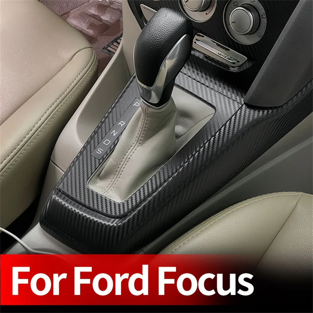 

for Ford Focus 2011-2014 Interior Central Control Panel Door Handle 5D Carbon Fiber Stickers Decals Car styling Accessorie