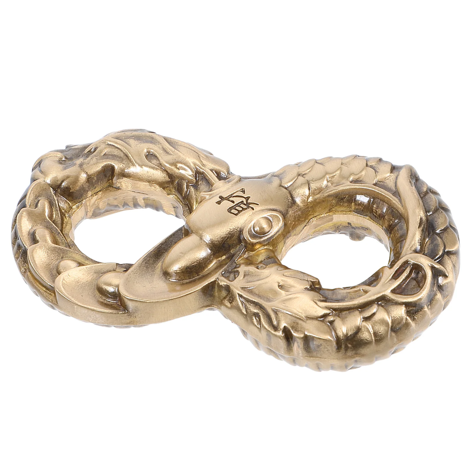 

Brass Snake Handheld Ornament Metal Animal Sculpture Finger Exercise Relaxation Stress Relief Unique Design Home Decor