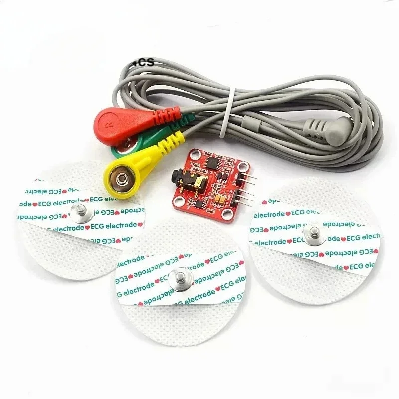 1Set AD8232 EMG Muscle Sensor Module Analog Raw Signal Acquisition Board for Arduino Electronics Development Kit