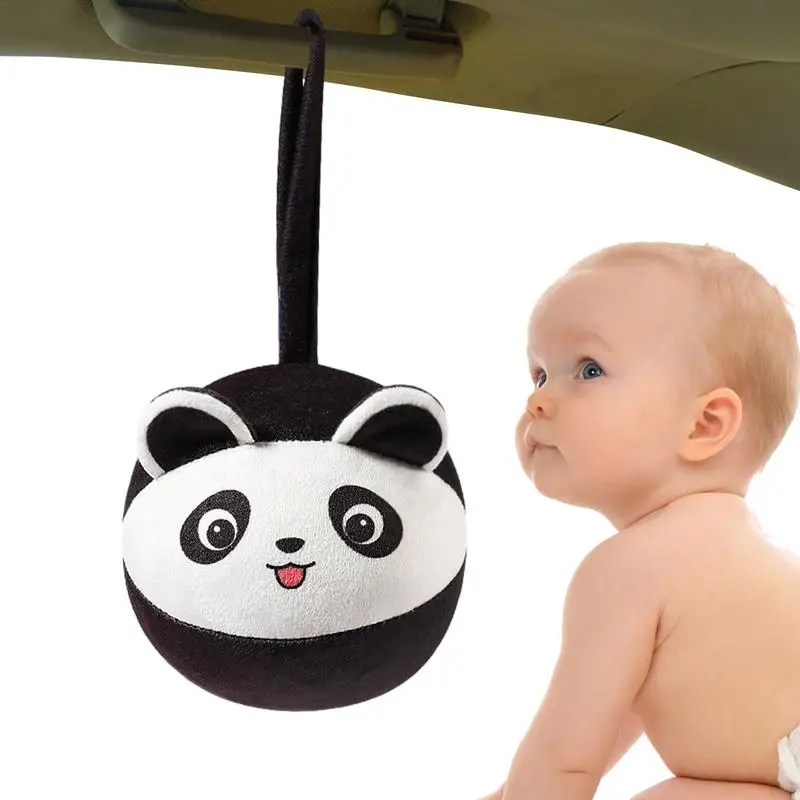 Mainan kereta bayi hewan anak, kursi mobil mainan dengan Built-in Rattle lembut untuk anak laki-laki