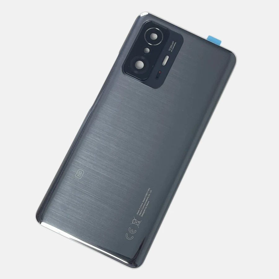 A +++ Voor Xiaomi 11T Pro Terug Batterij Glazen Deur Voor Mi 11t 5G Back Cover Vervanging achter Behuizing Cover Met Lens