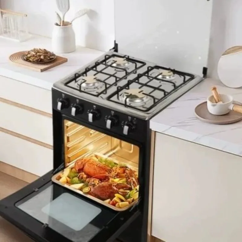 Four-Eye LPG Gas Oven Stove Integrated Vertical Grill Commercial Multifunctional High Power Energy Saving Smokeless Barbecue