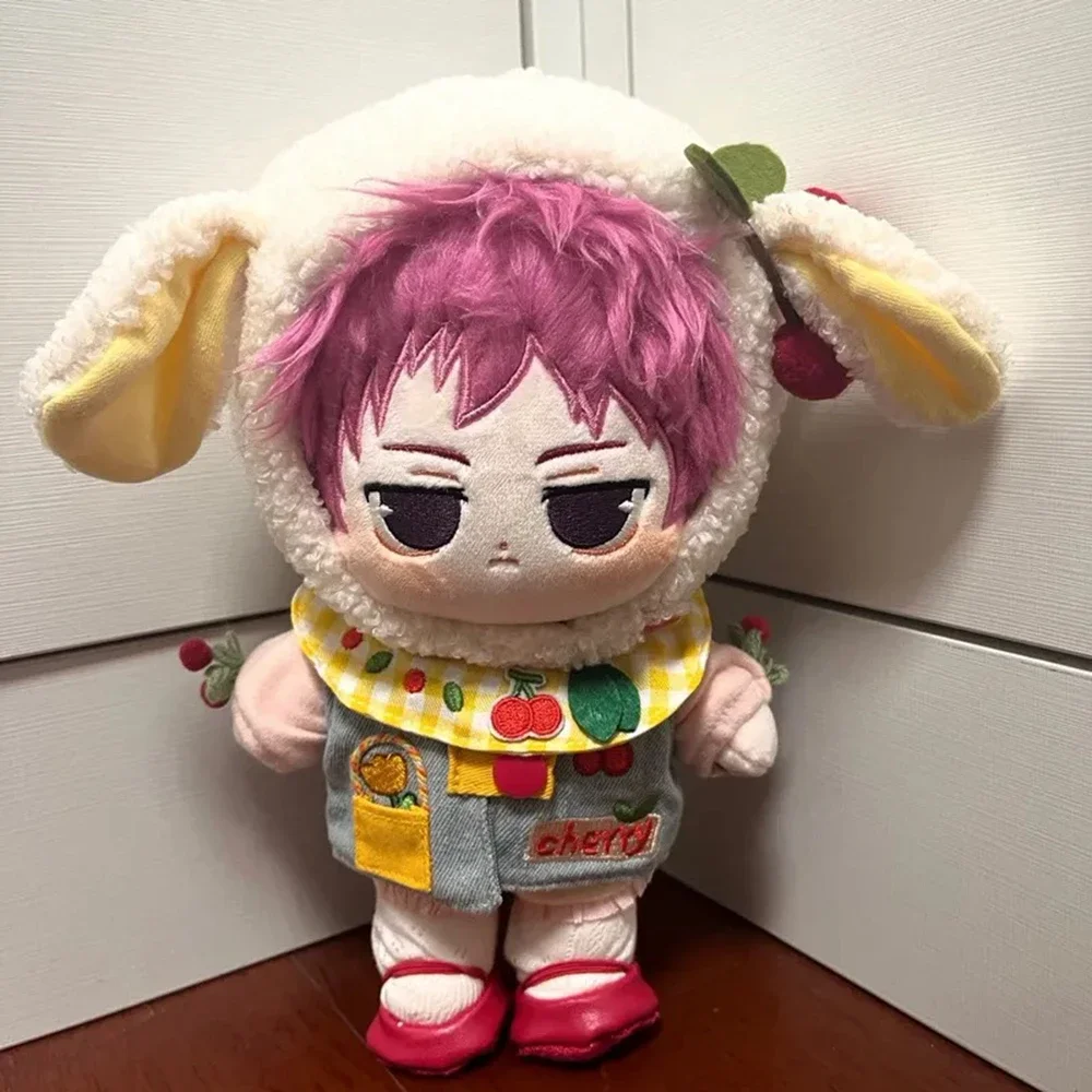 20cm Anime The Disastrous Life Of Saiki Kusuo Cosplay Dress Up Cotton Doll Stuffed Gift For Kids Adults Nude Doll Plushie Toy