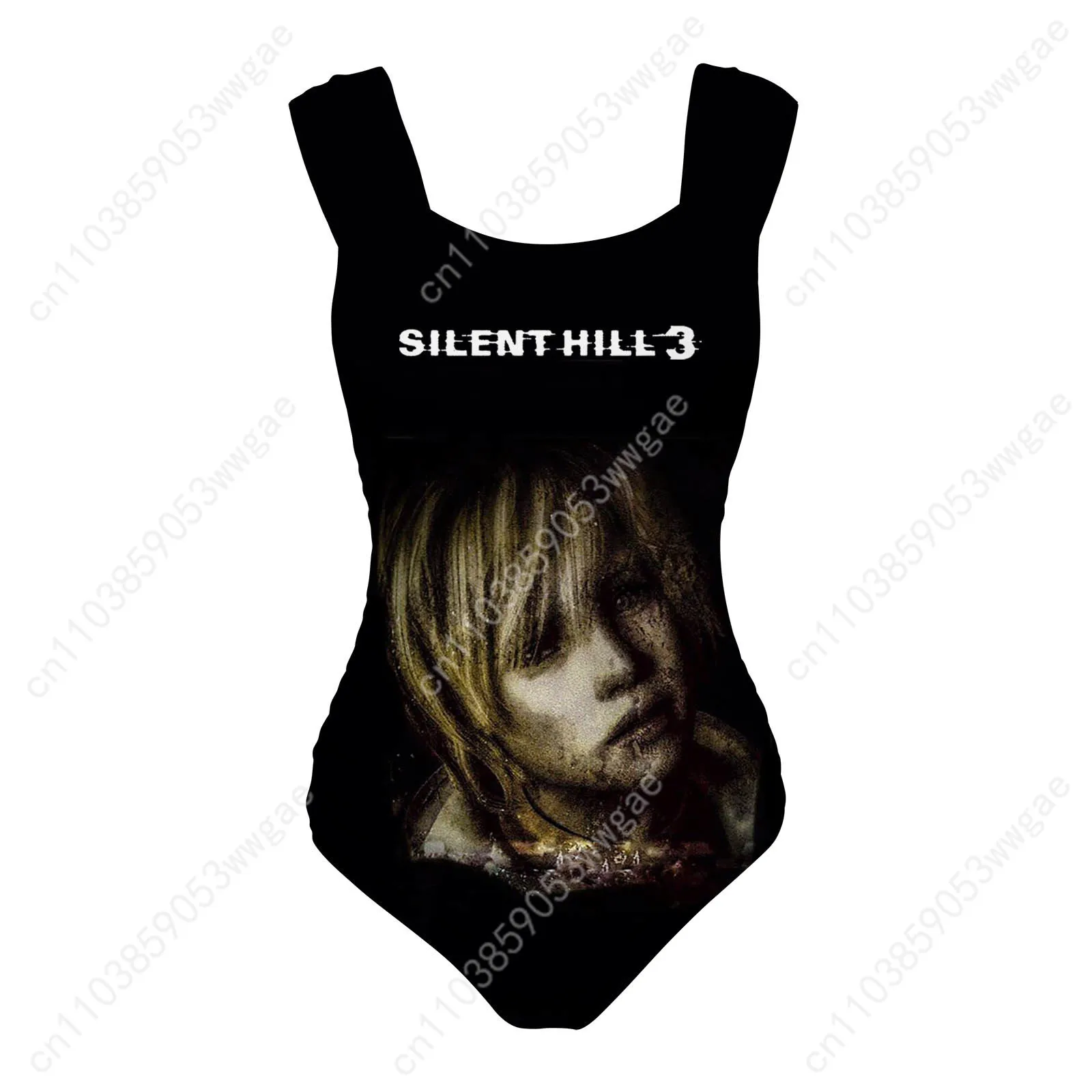 Silent Hill 3 Trajes de baño de una pieza Traje de baño para mujer con correa ancha Traje de baño personalizado Playa Bikini sexy Ropa de playa personalizada
