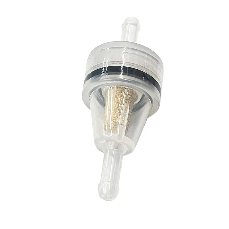 6mm Small Plastic Universal Motorcycle Gas Petrol Fuel Oil Filter 1/4" Inline Clear Gas Mini Filte Replacement image 4