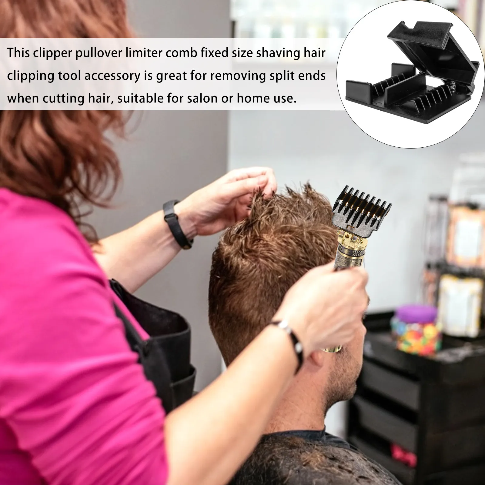 Plastic Hair Clipper Limit Guide Comb Professional Barber Tool Lightweight Hair Trimmer Comb Guard Guide Combs view 5