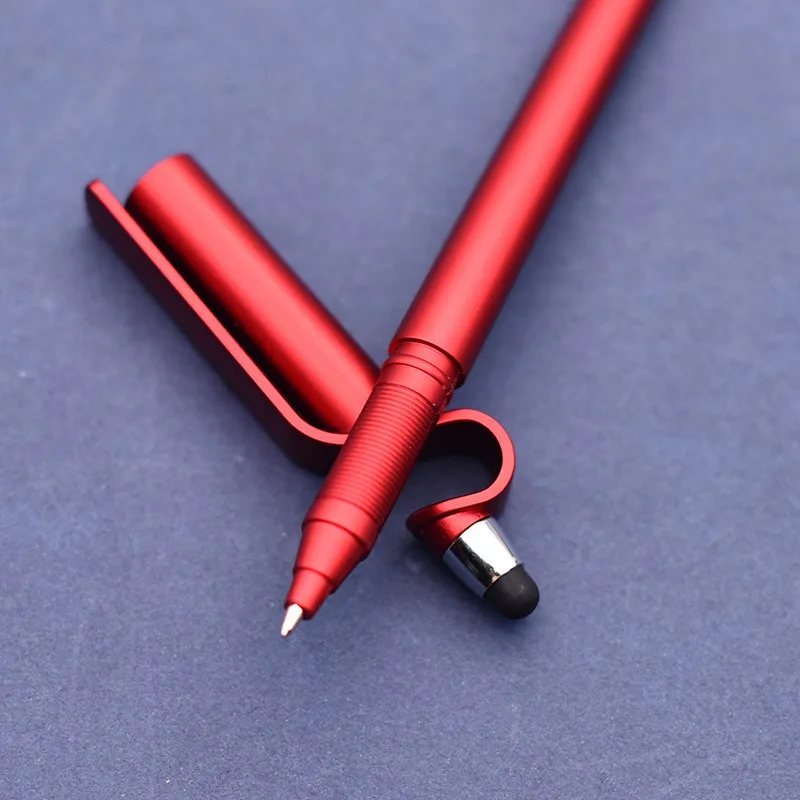 5 أقلام ستايلس لشاشات اللمس بالسعة العالمي ستايلس قلم حبر جاف حامل هاتف 3 في 1 أقلام المصممين للكمبيوتر اللوحي المحمول