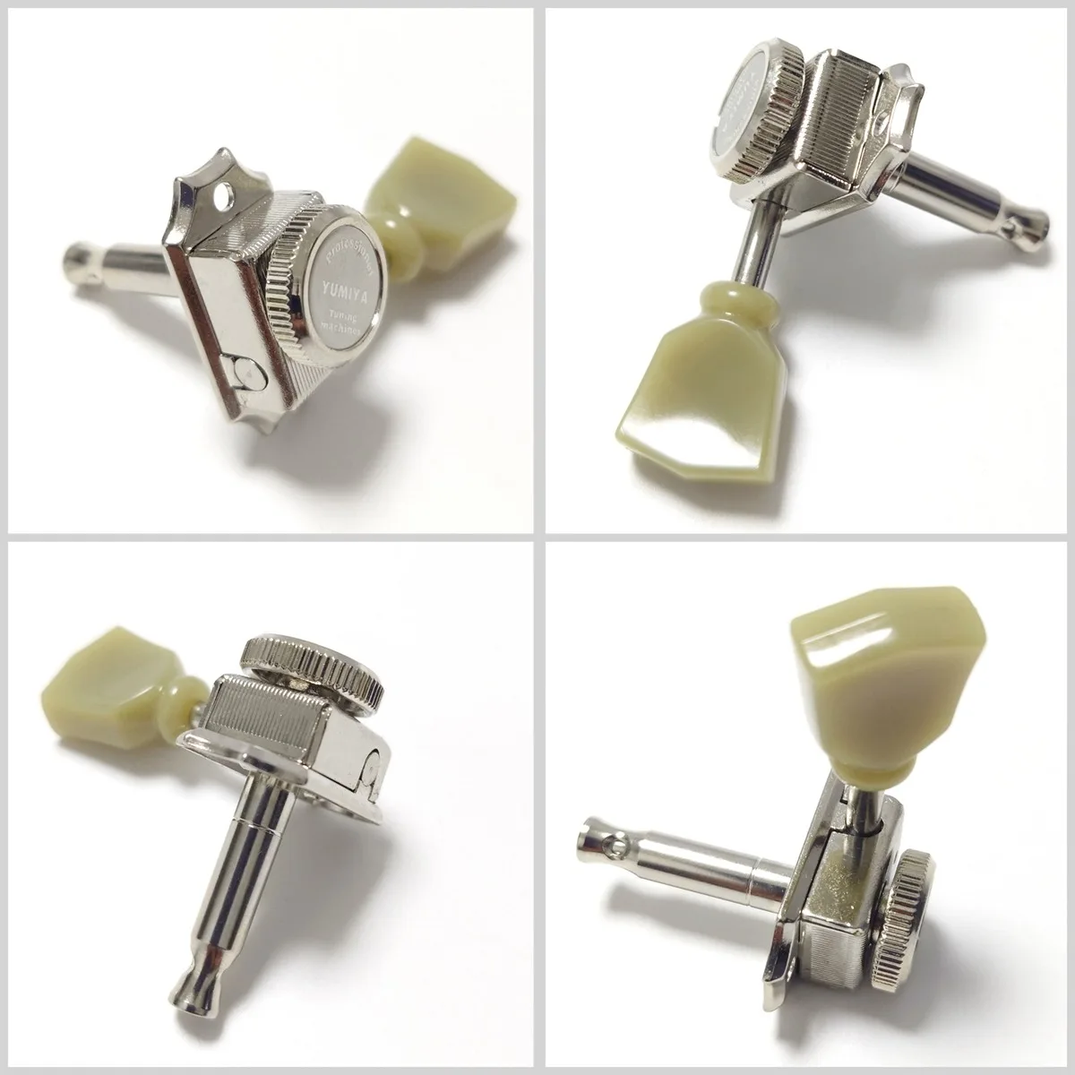 1 Set 3L+3R YUMIYA Vintage Deluxe Kluson Style Locking Guitar Heads Tuners Chrome Guitar Parts