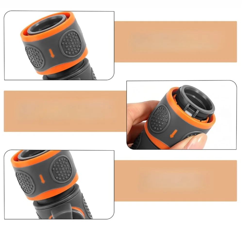 Hose Connector with Built-in Water Flow Regulator Compatible with 12 mm 19 mm Hoses Secure Seal Under Pressure