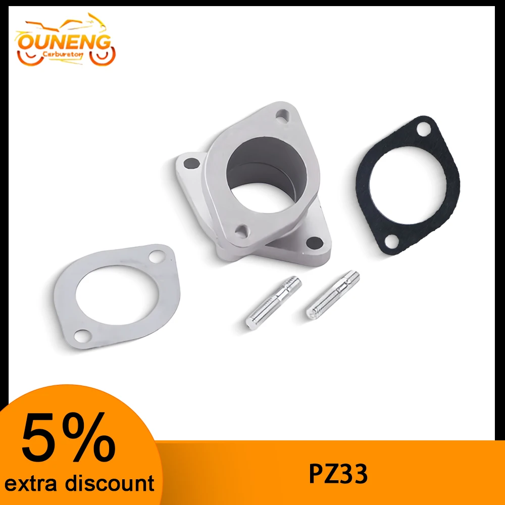 PZ33 Motorcycle Carburetor Intake Manifold Interface Is Compatible With PZ33 CG200-250CC JQ120