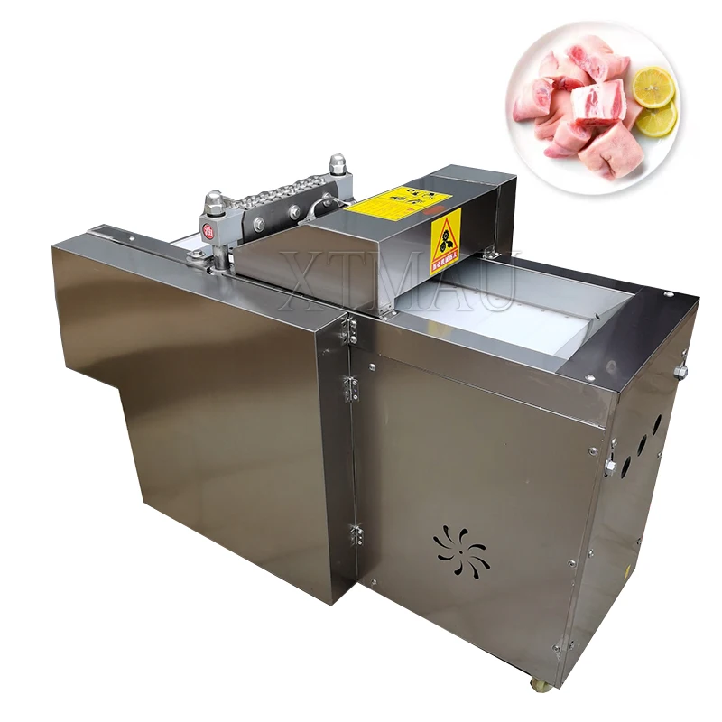 Fast Frozen Meat Cube Cutting Machine Frozen Chicken Duck Meat Beef Dicer Cutter Chicken Meat Dicing Machine