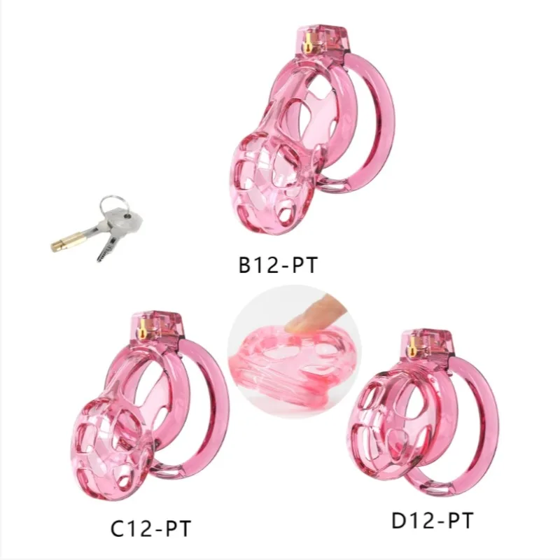 New Super Soft Cobra Chastity Cage Penis Abstinence Bondage Cock Cage with  Size Rings Catheter Sissy Gay Male Sex Toys