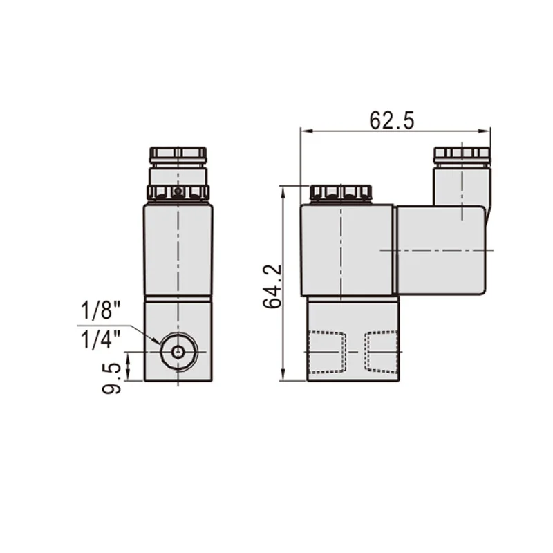 2v025-08 2V025-06 Air Solenoid Valve normally closed 12V 24V 110V 220V  Control Valves