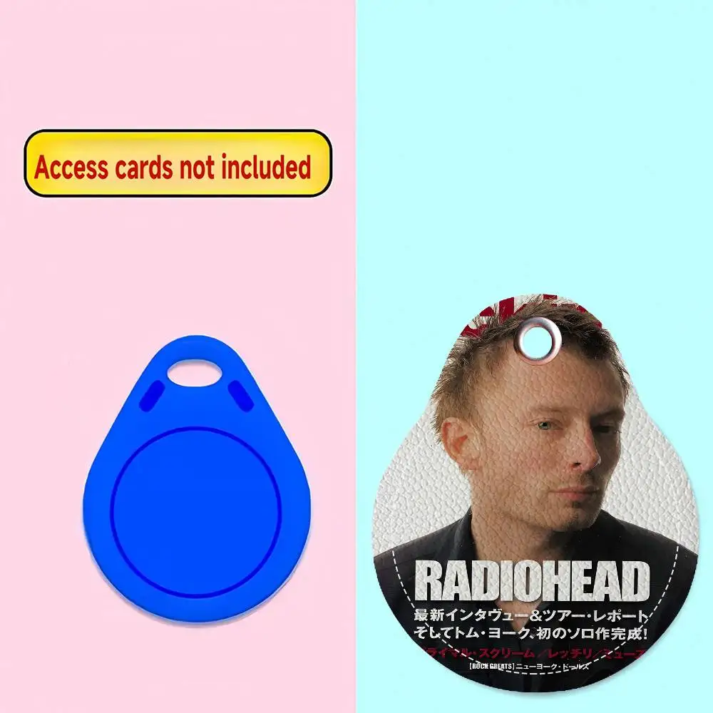 Band Characters R-Radiohead Water Drop Aped N Acc Control Card Holder For Vehicles Public Transport Keychain Protective Cover