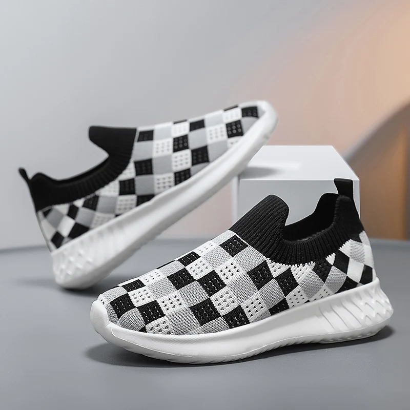 

Summer breathable boys' casual shoes fashion flying woven children's sports shoes indoor lightweight non-slip girls' sports shoe