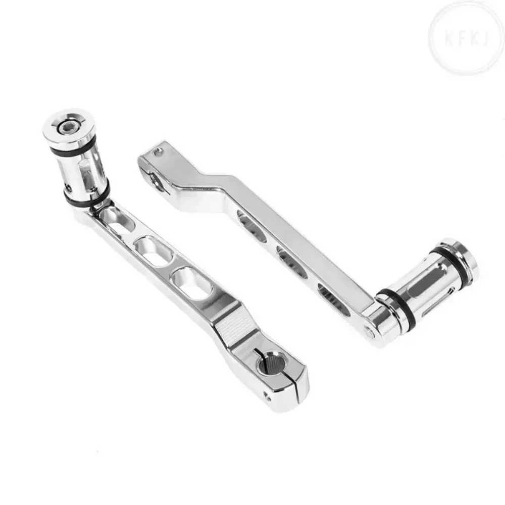 

New Road King Electra Street Tri Glide Motorcycle Accessories 1Pair Classic Gear Toe Shift Lever Shifter For Softail Touring