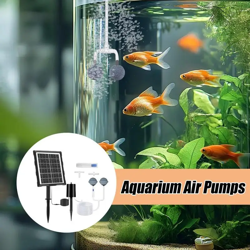 

Solar Pond Aerator Solar Aquarium Air Pump 3 Working Modes Aquarium Oxygen Aerator With Pipe And Air Bubble Stone For Pool