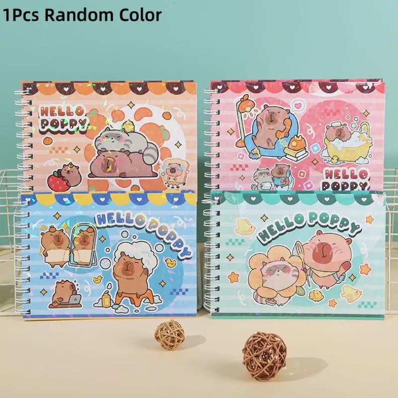 1Pcs Cute Capybara Characters Coloring Book Kids Coloring Book Animal Theme Graffiti Painting Book Bobbie Goods Coloring Book